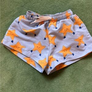 Tinycottons Light Blue Shorts with Star Design